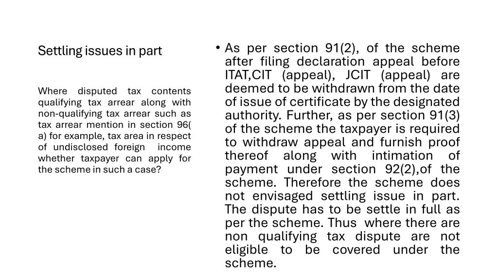 as per section 91 2 of the scheme after filing