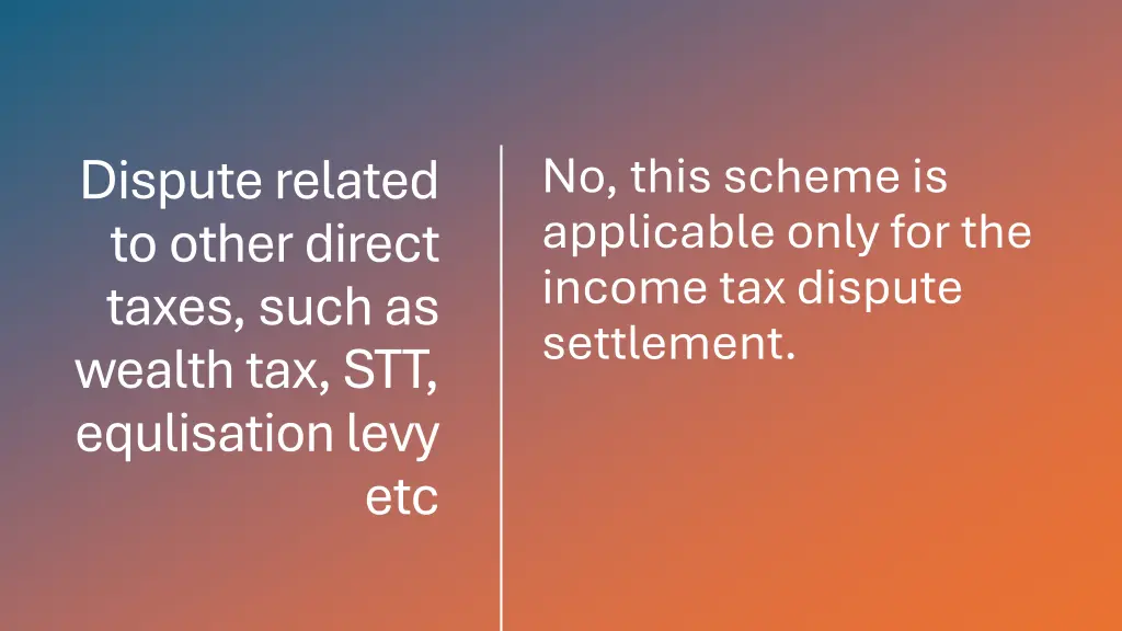 dispute related to other direct taxes such