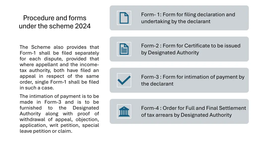 form 1 form for filing declaration