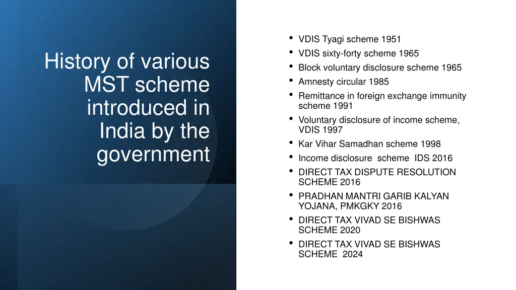 vdis tyagi scheme 1951 vdis sixty forty scheme