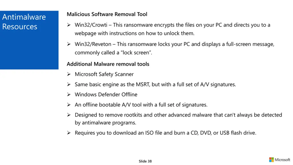malicious software removal tool