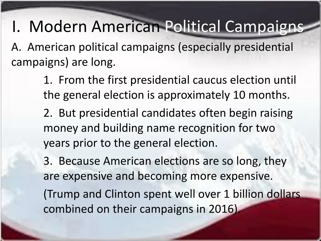 i modern american political campaigns a american