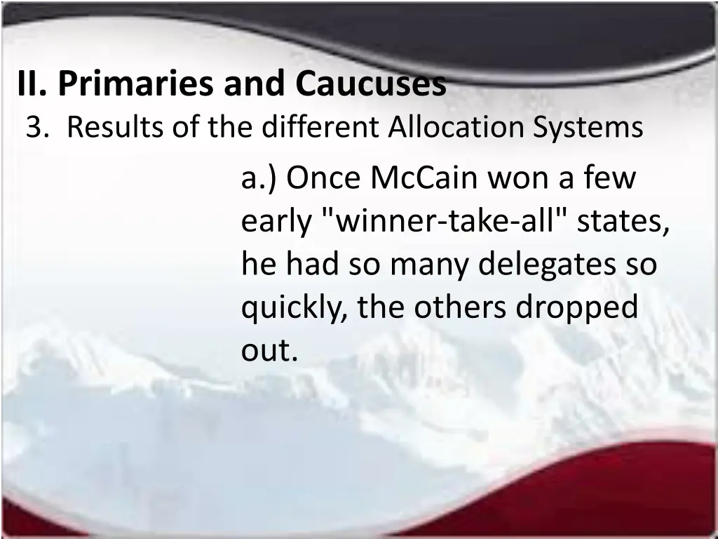 ii primaries and caucuses 3 results 2
