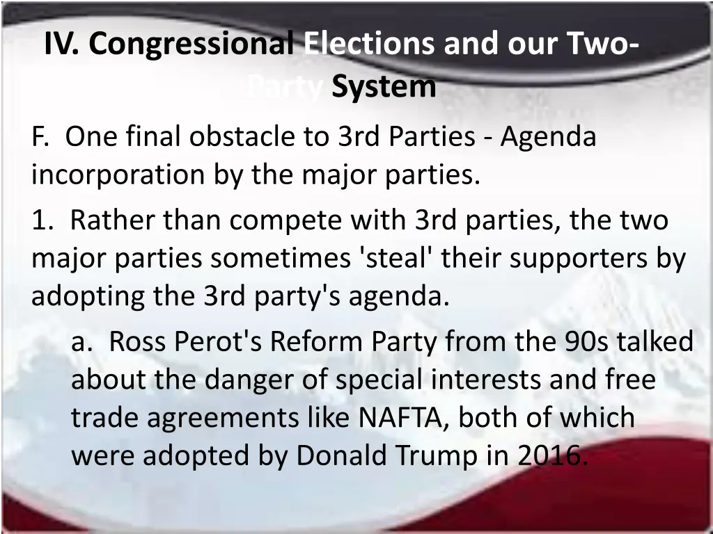 iv congressional elections and our two party 12