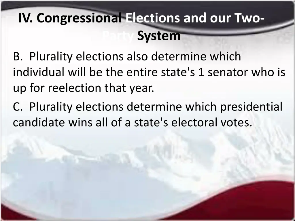 iv congressional elections and our two party 2