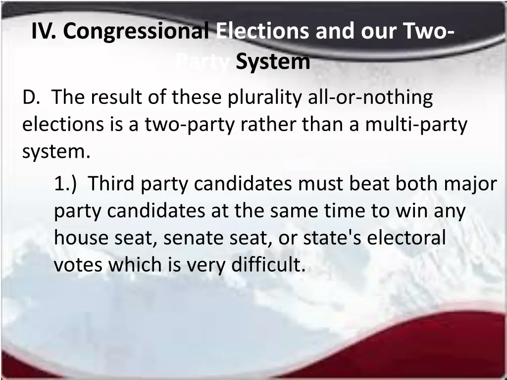 iv congressional elections and our two party 3
