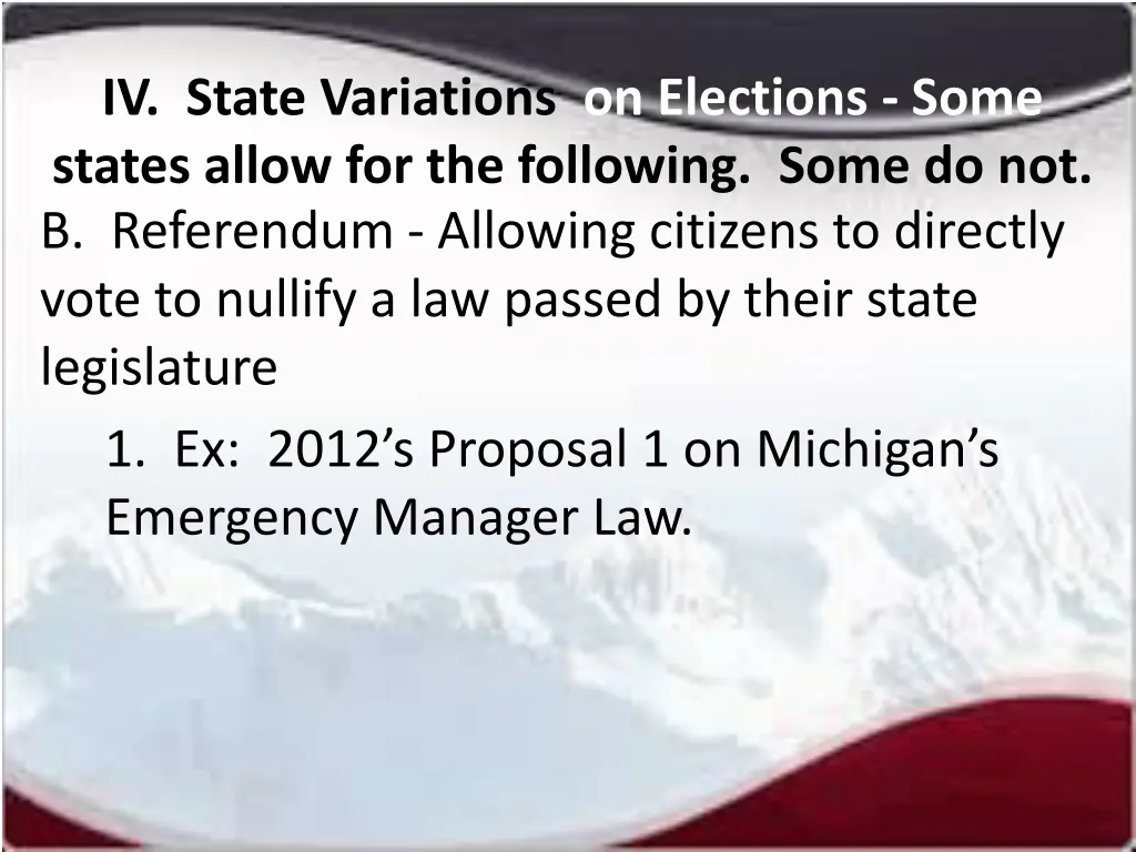 iv state variations on elections some states 1