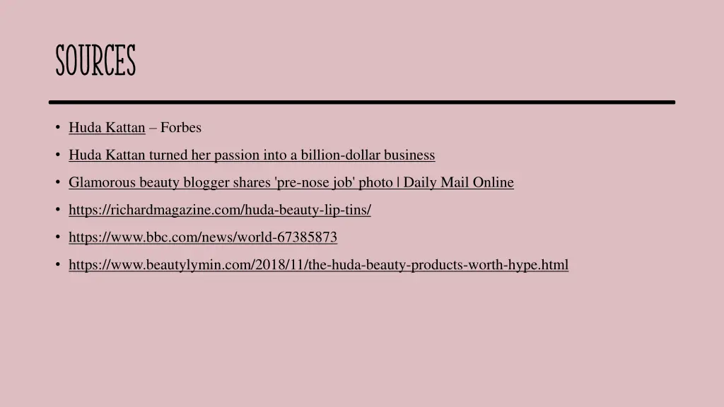 sources