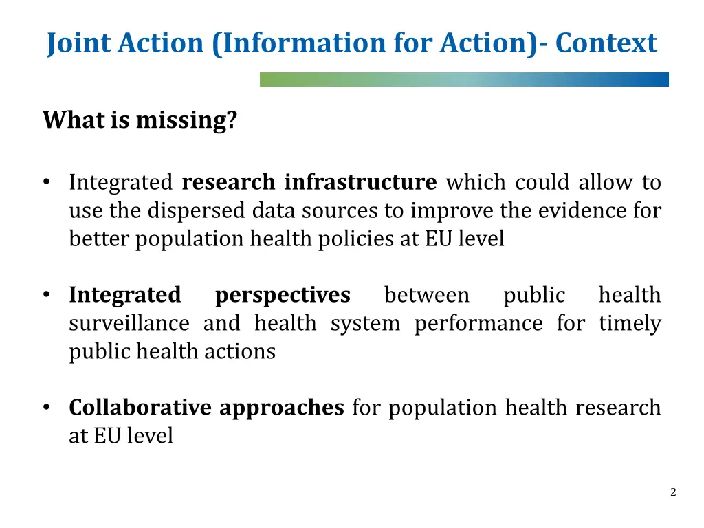 joint action information for action context
