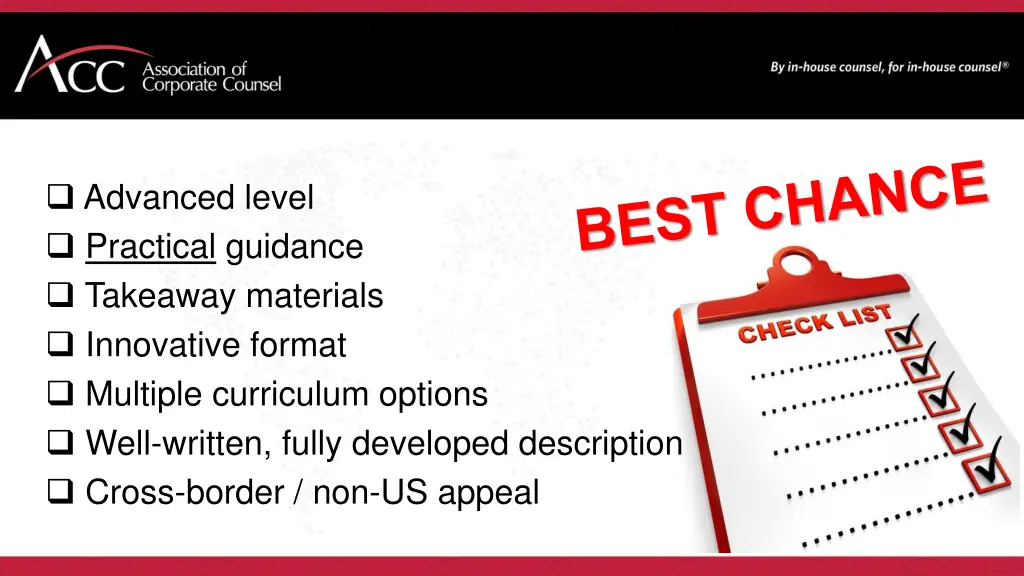 advanced level practical guidance takeaway
