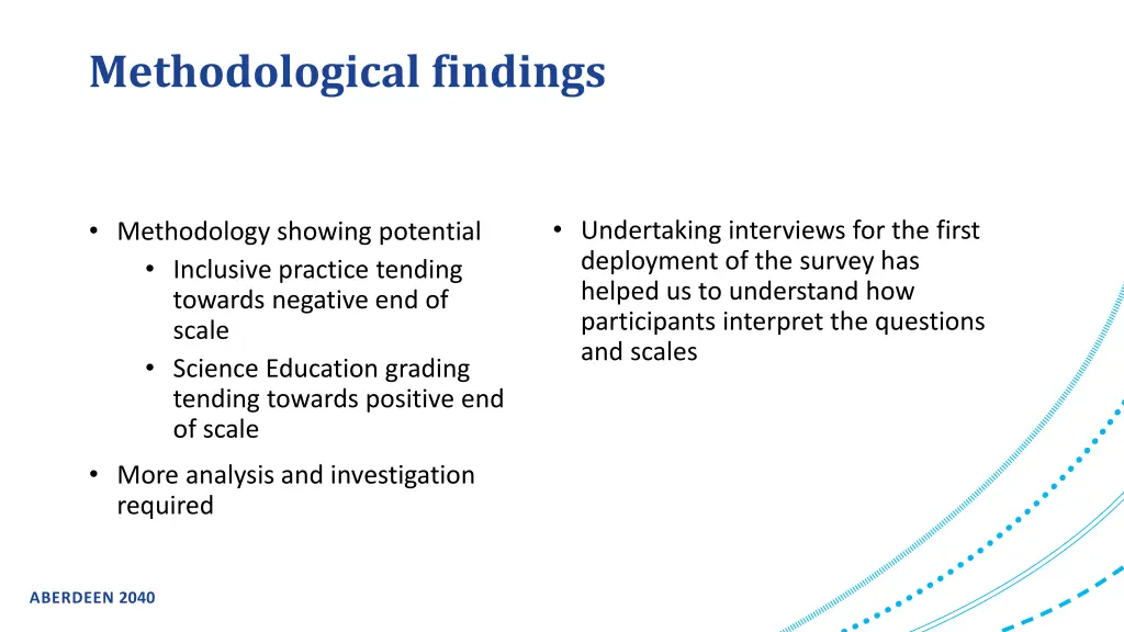 methodological findings