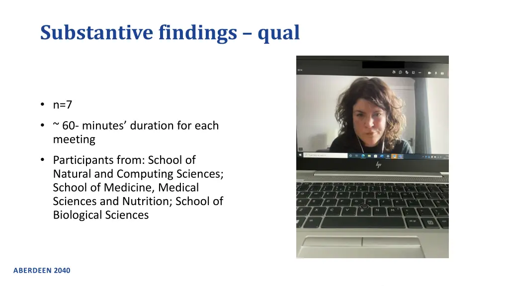 substantive findings qual