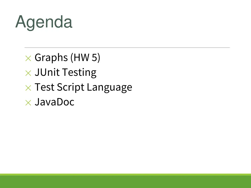 agenda