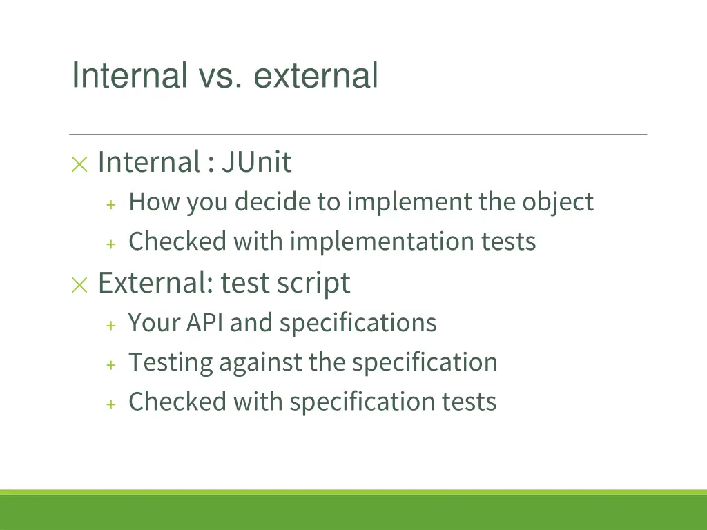 internal vs external