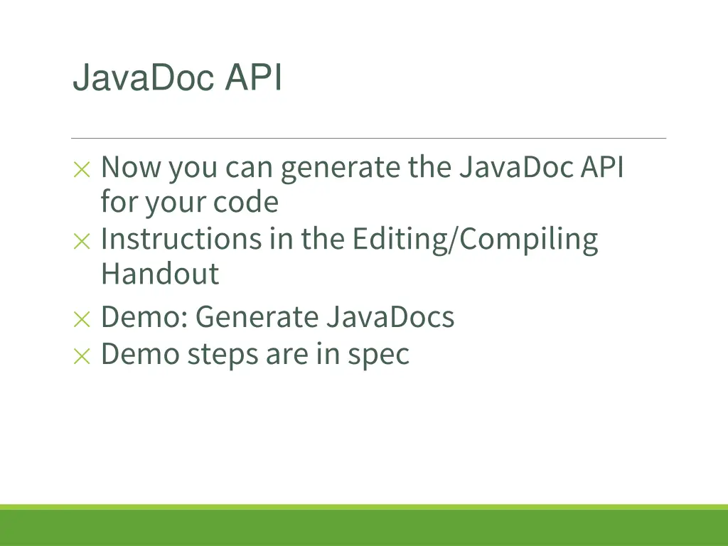 javadoc api