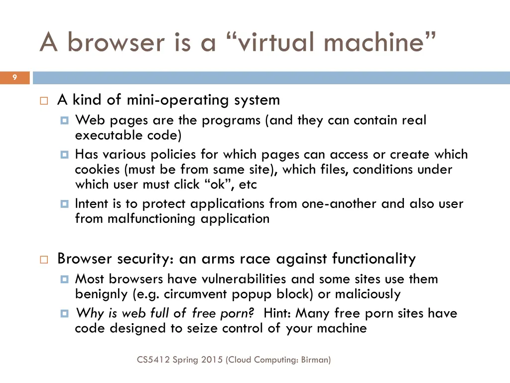a browser is a virtual machine