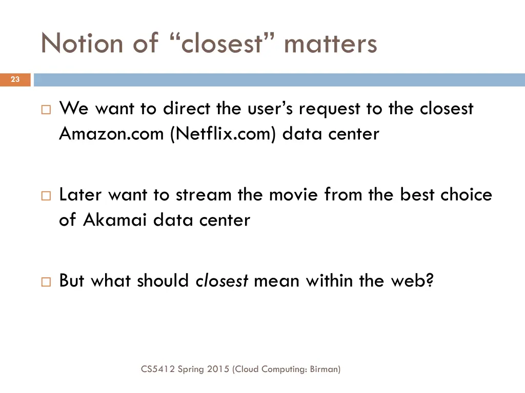 notion of closest matters