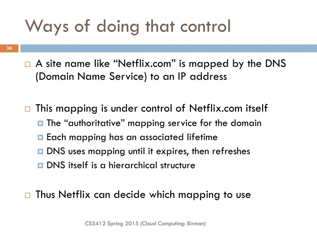 ways of doing that control