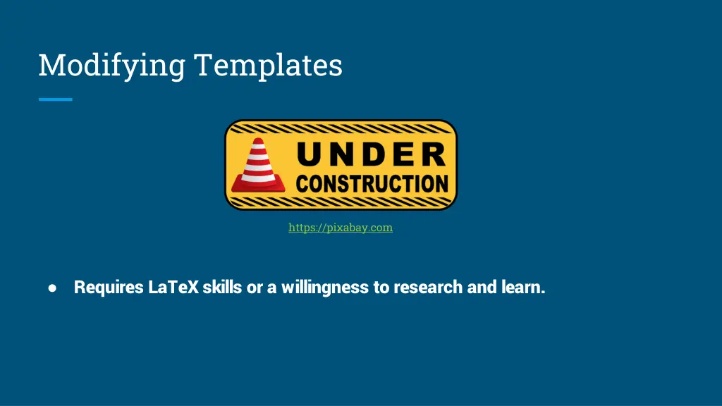 modifying templates