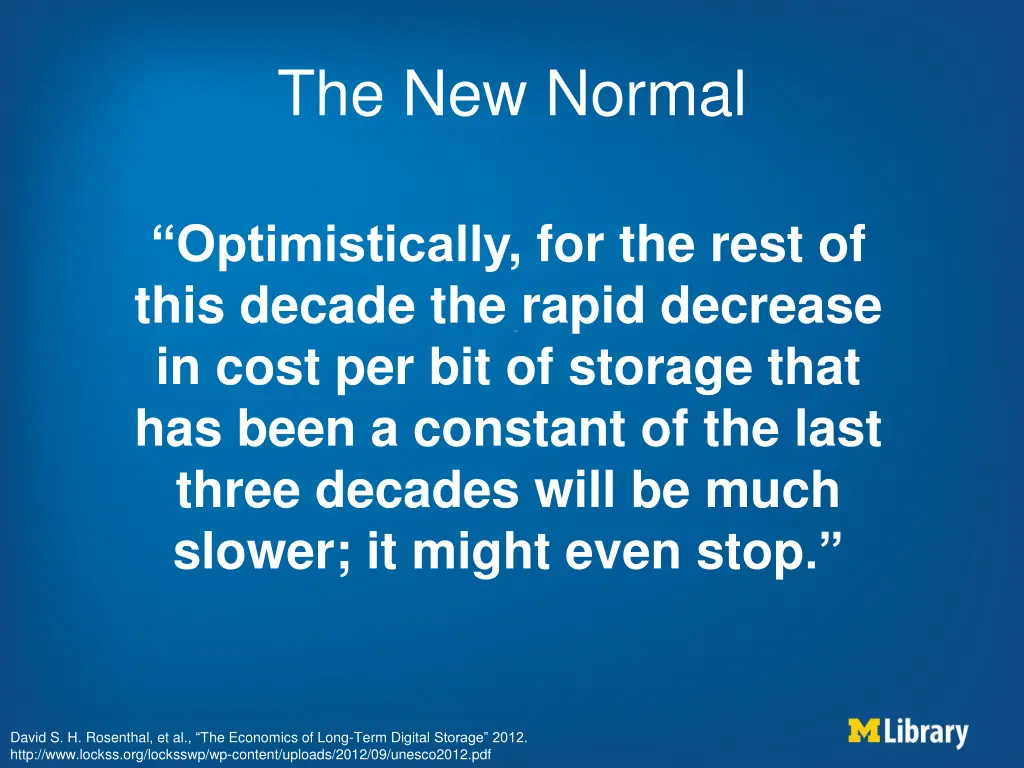 the new normal