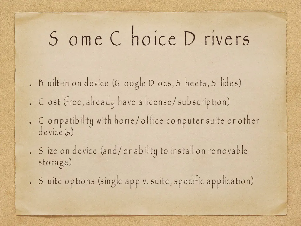 s ome c hoice d rivers