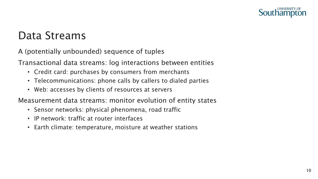 data streams 1