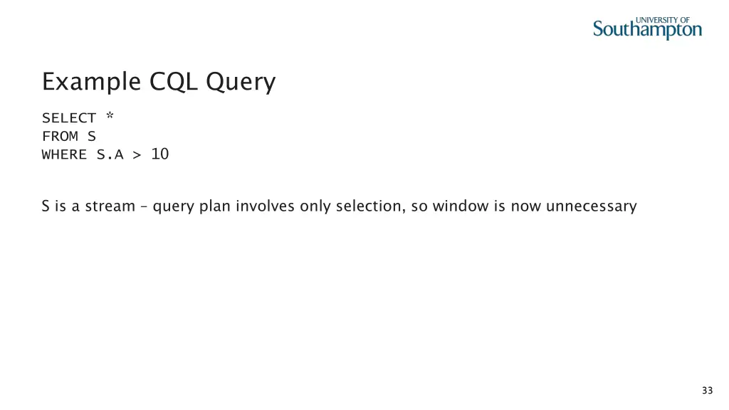 example cql query 1
