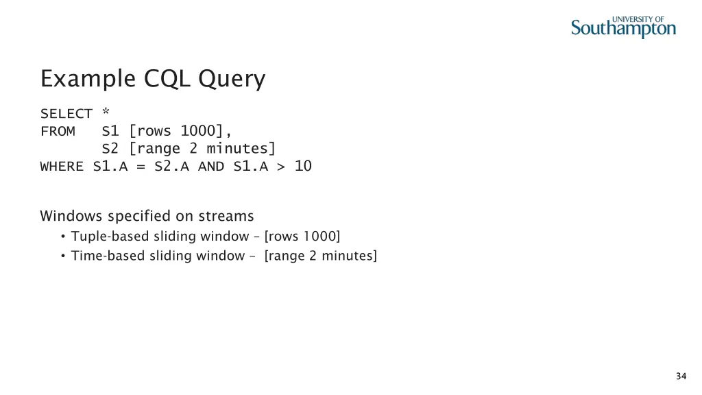example cql query 2