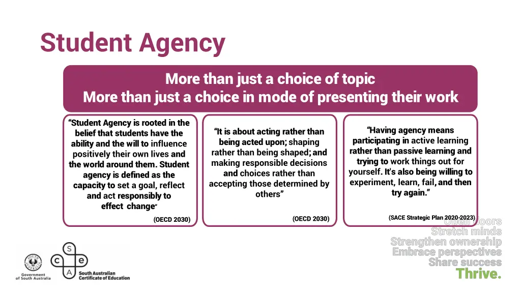 student agency