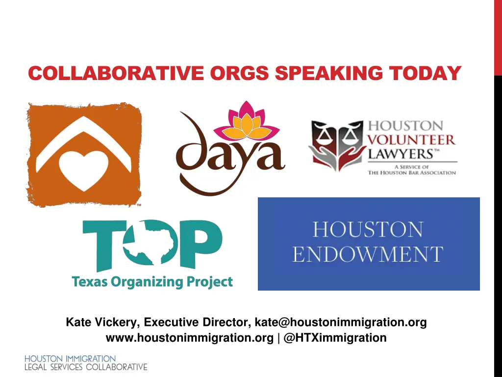 collaborative orgs speaking today
