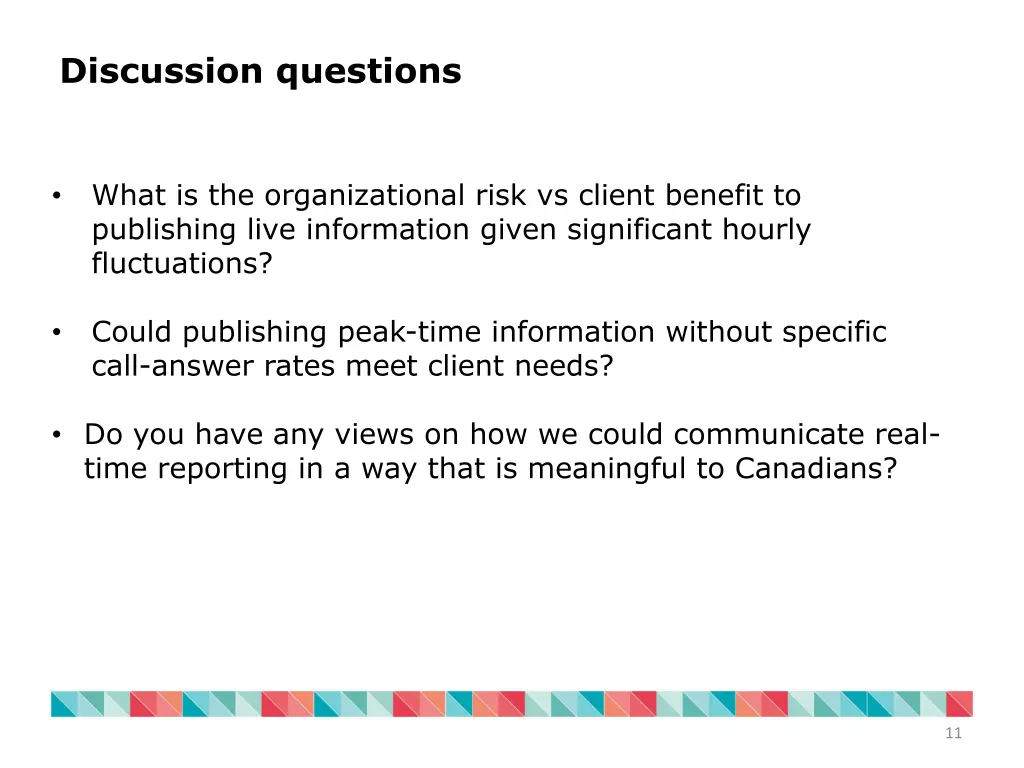 discussion questions