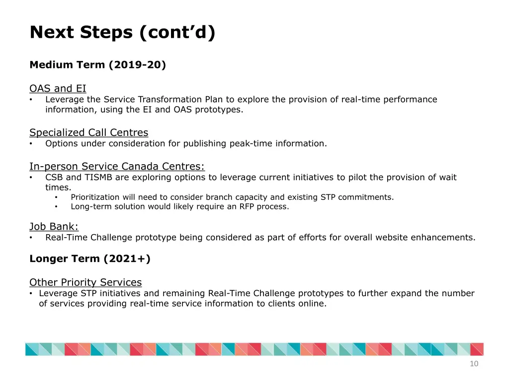 next steps cont d