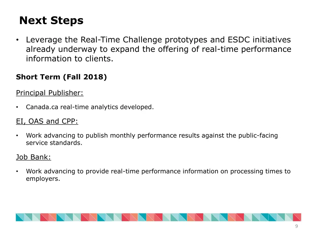 next steps