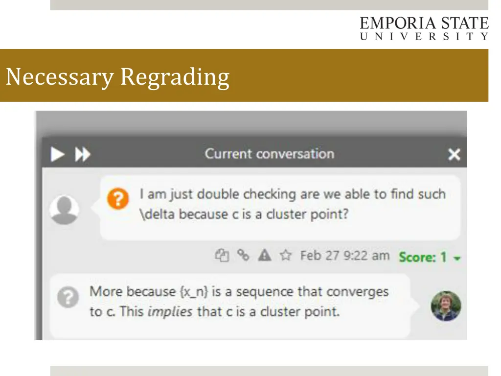 necessary regrading