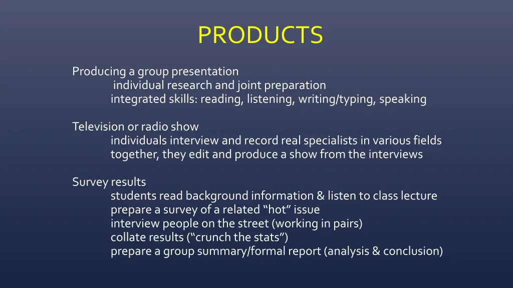 products