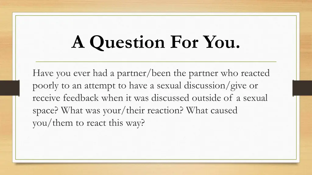 a question for you 8