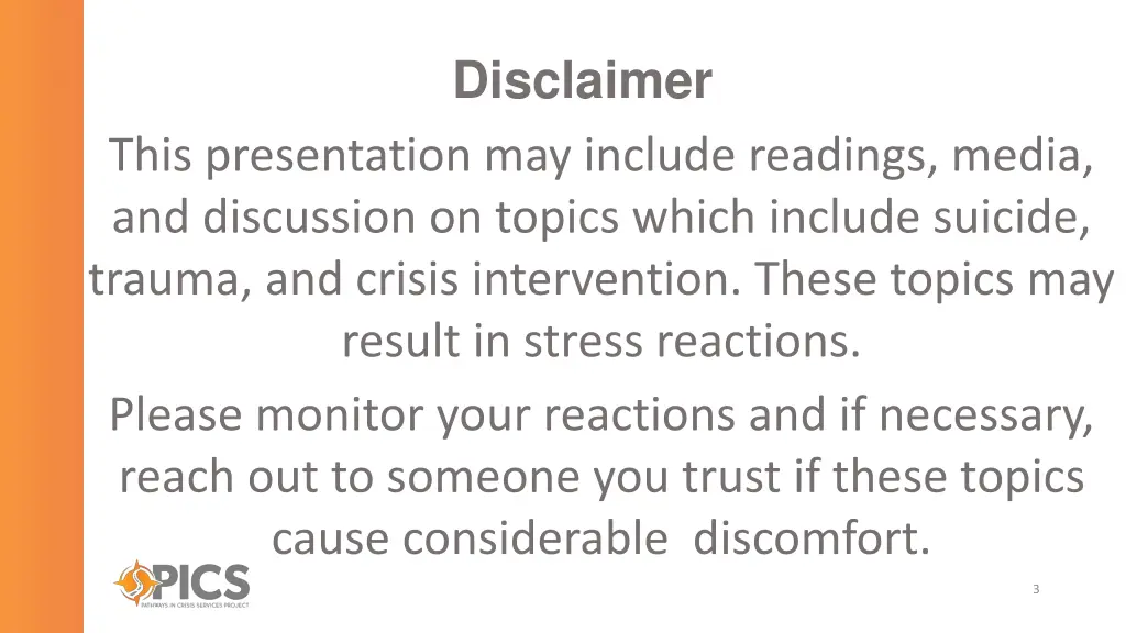 disclaimer