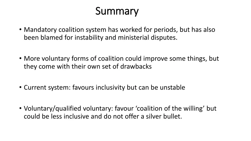 summary summary
