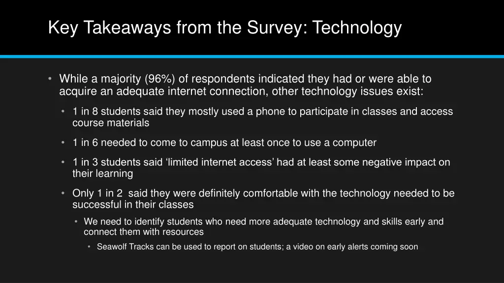 key takeaways from the survey technology