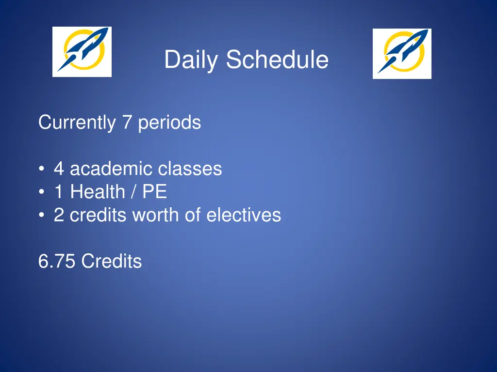 daily schedule