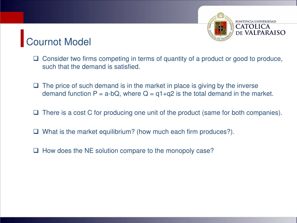 cournot model