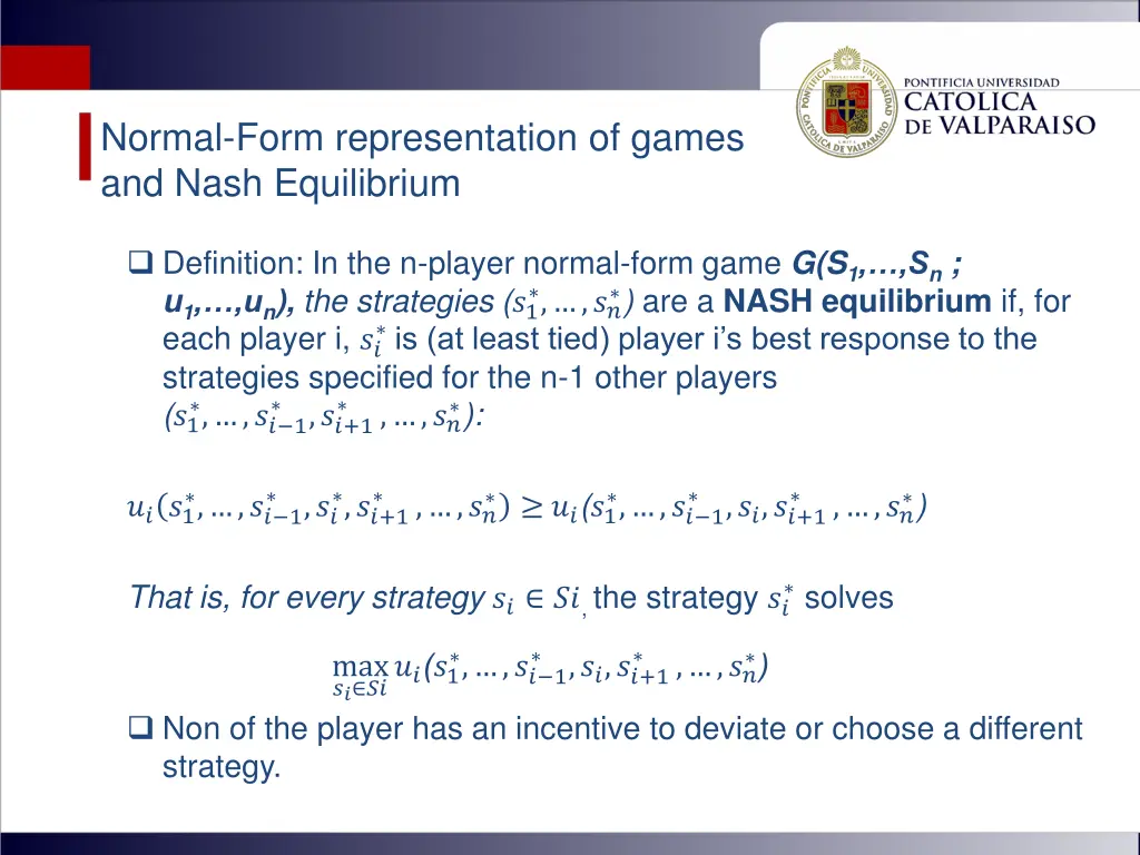 normal form representation of games and nash 5