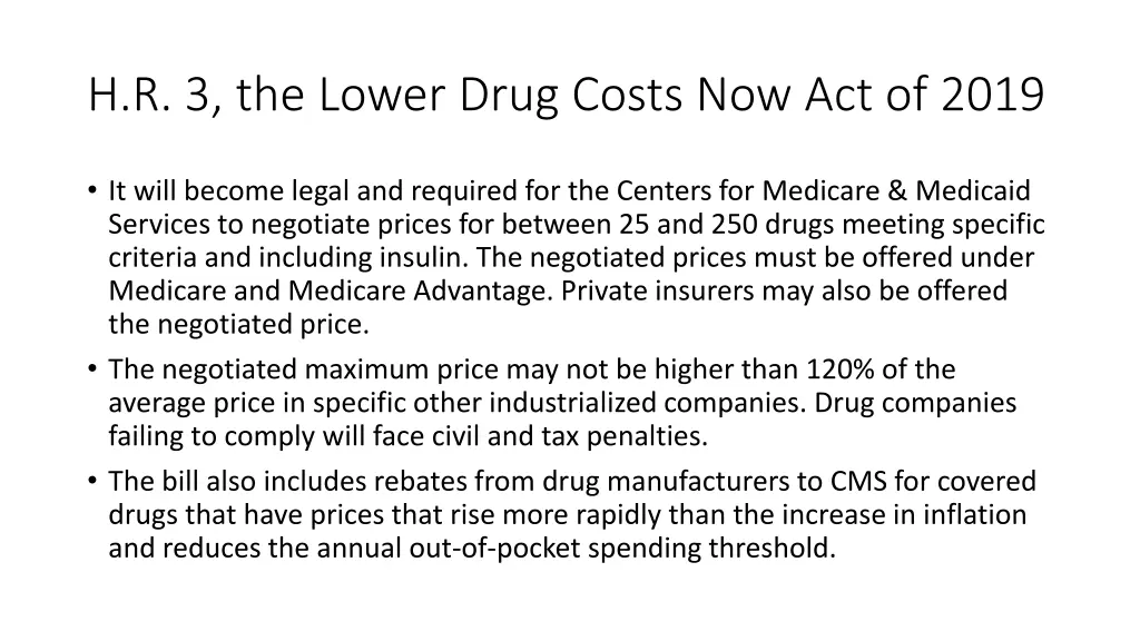 h r 3 the lower drug costs now act of 2019