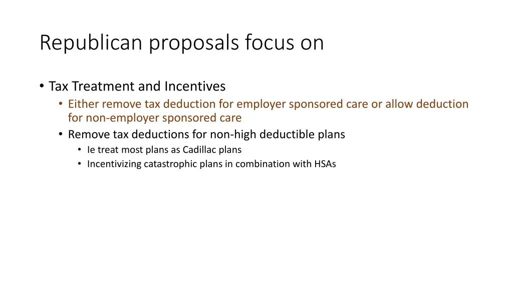 republican proposals focus on 1
