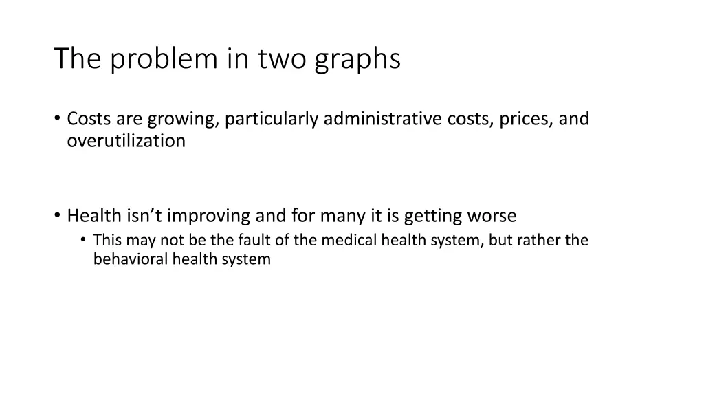 the problem in two graphs