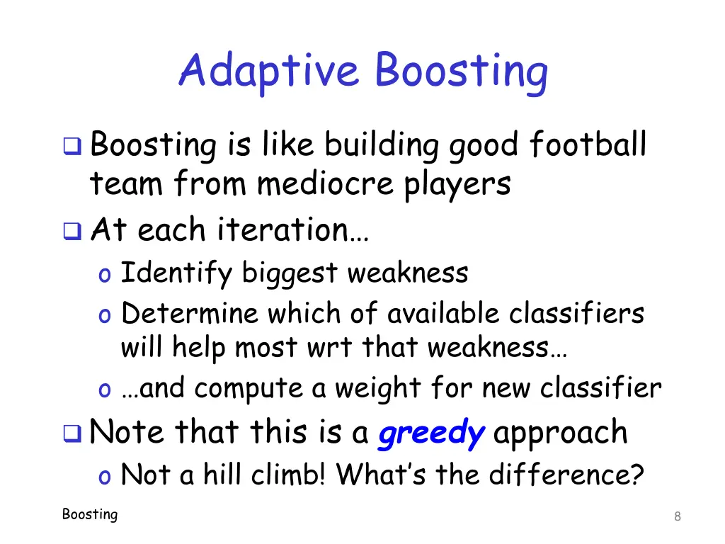 adaptive boosting