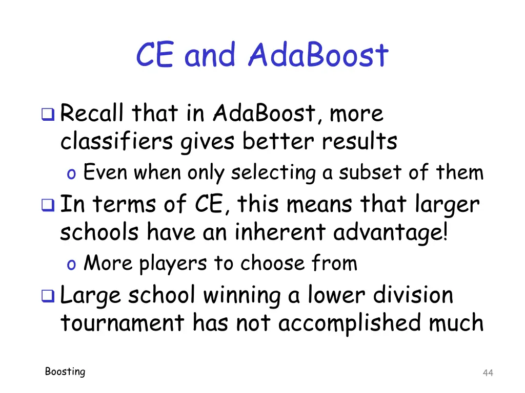 ce and adaboost