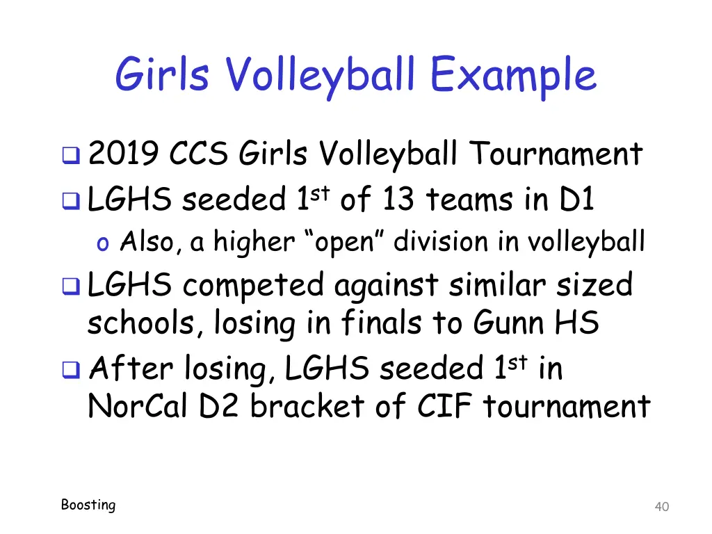 girls volleyball example