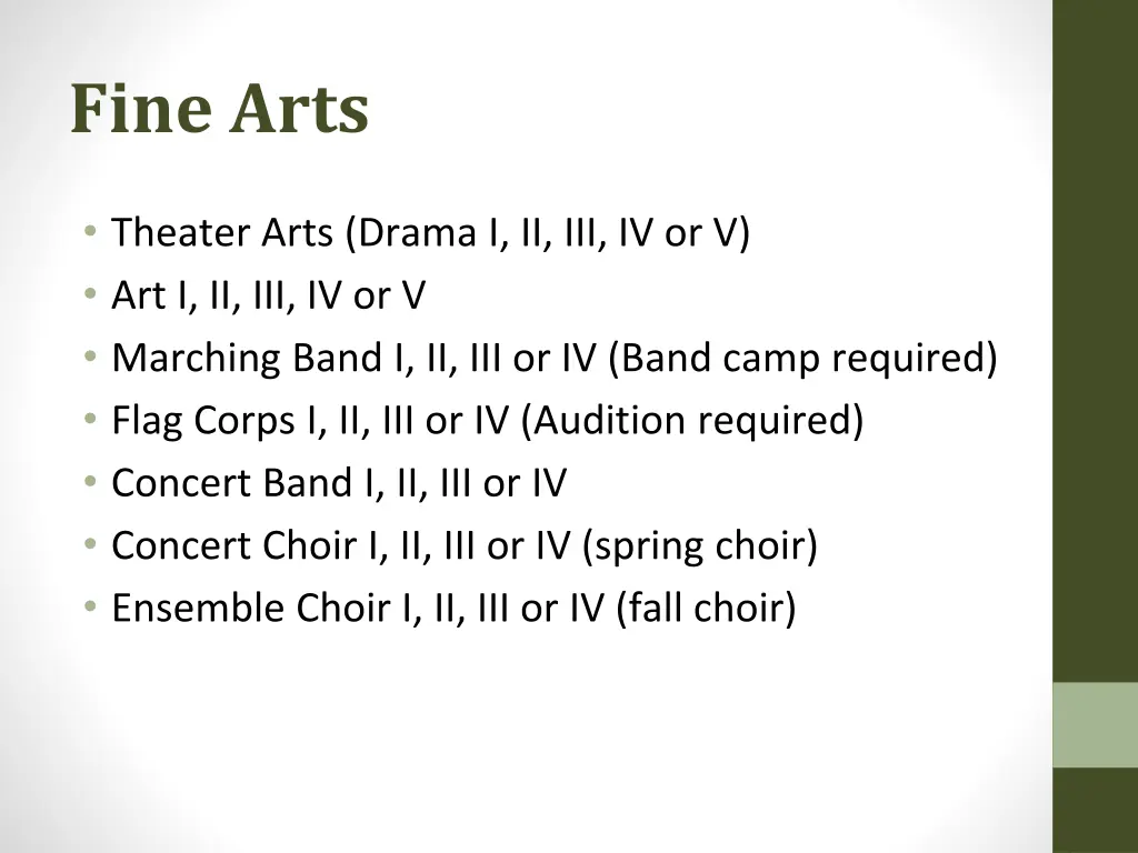 fine arts