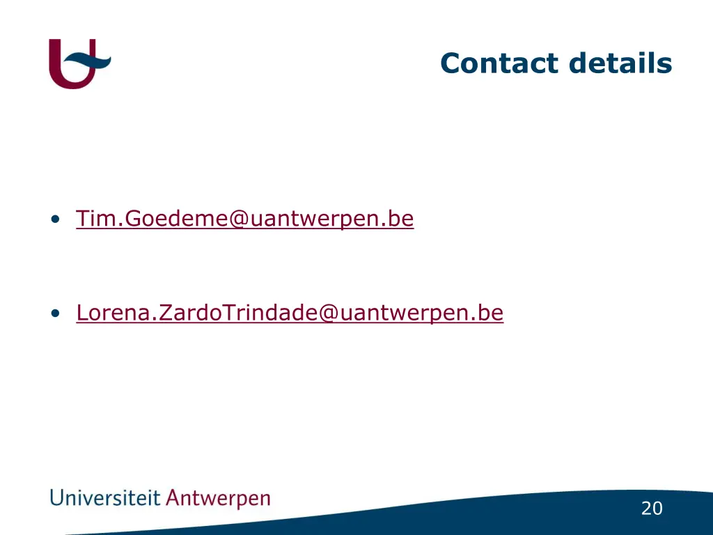 contact details